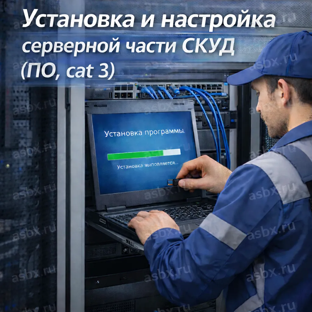 Установка и настройка серверной части СКУД (ПО, cat 3)