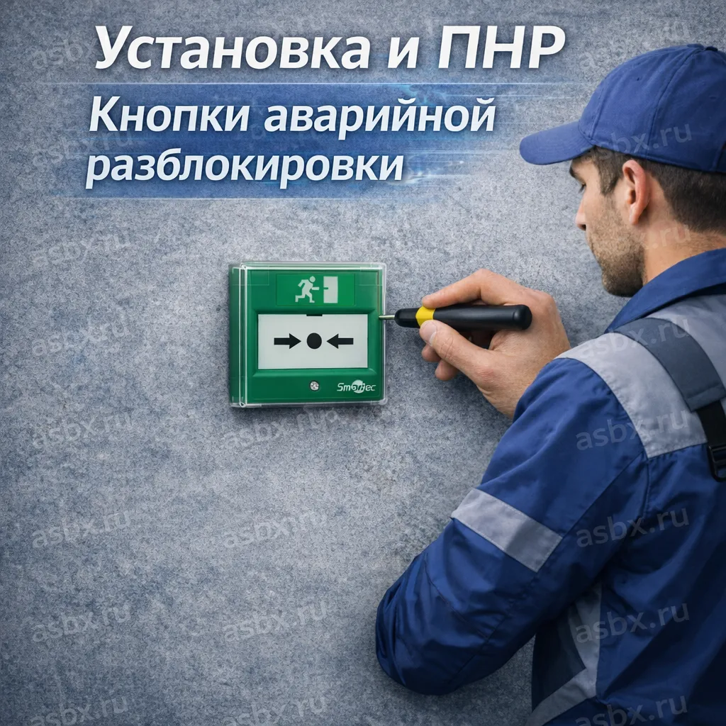 Установка и ПНР кнопки аварийной разблокировки