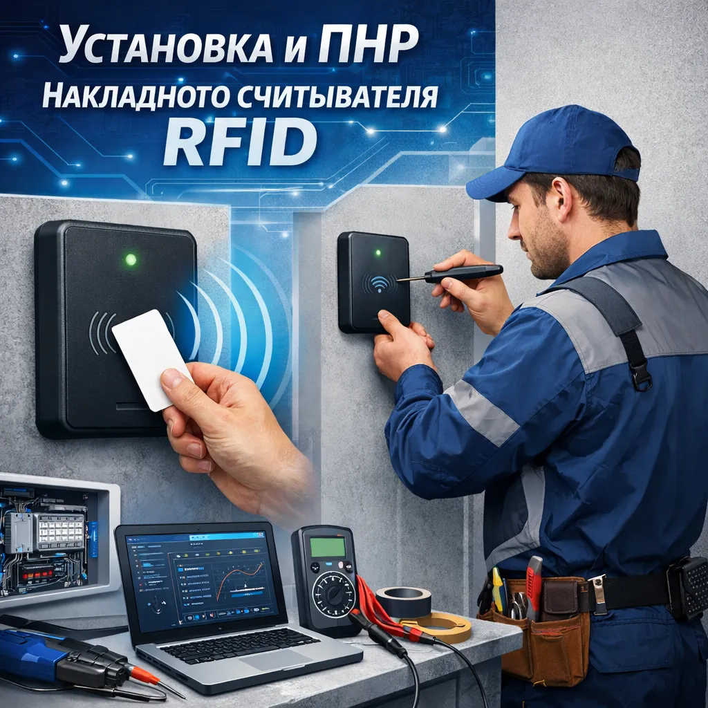 Установка и ПНР накладного считывателя RFID